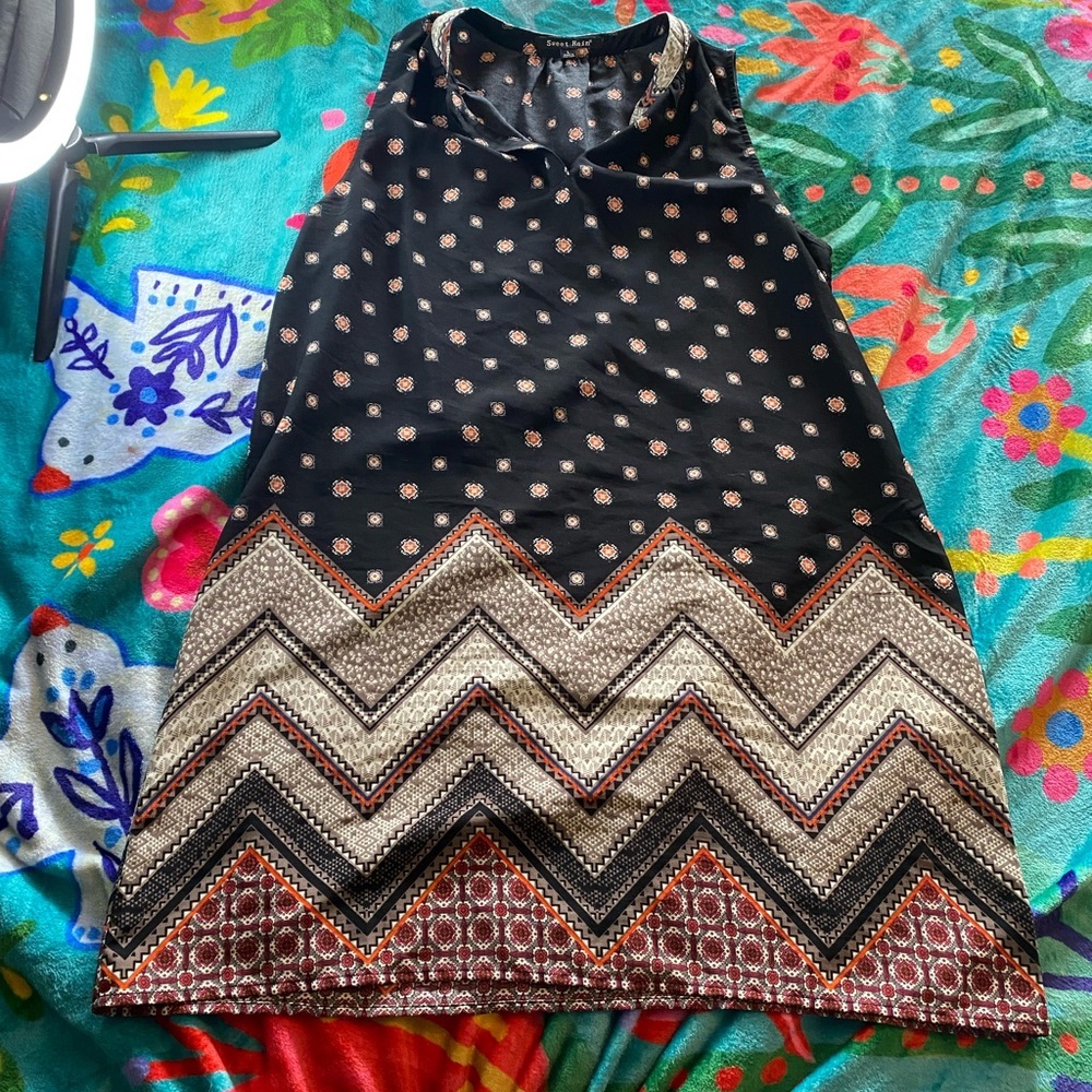 Sweet Rain Black and Cream blouse